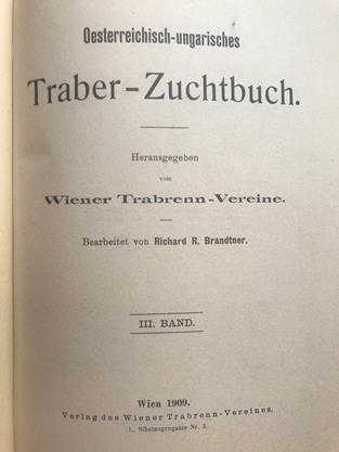 Zuchtbuch Band III. cover